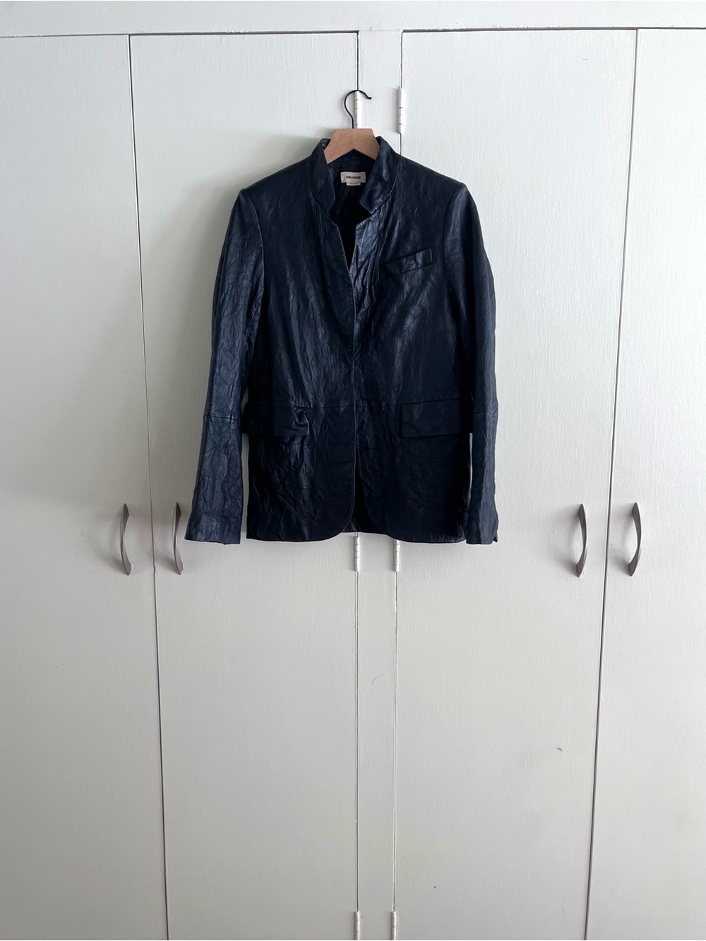 Zadig et Voltaire Dark blue Leather Blazer